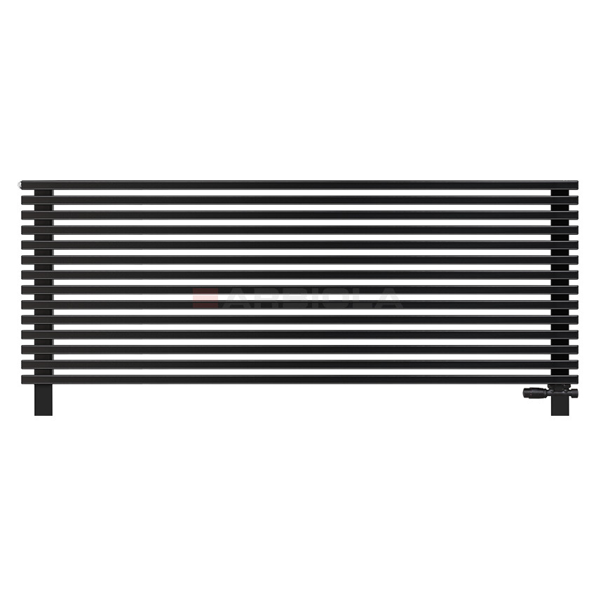 Arbiola Gorizont Compact VZ 1750-63-14 секции черный горизонтальный радиатор c нижним подключением с ножками