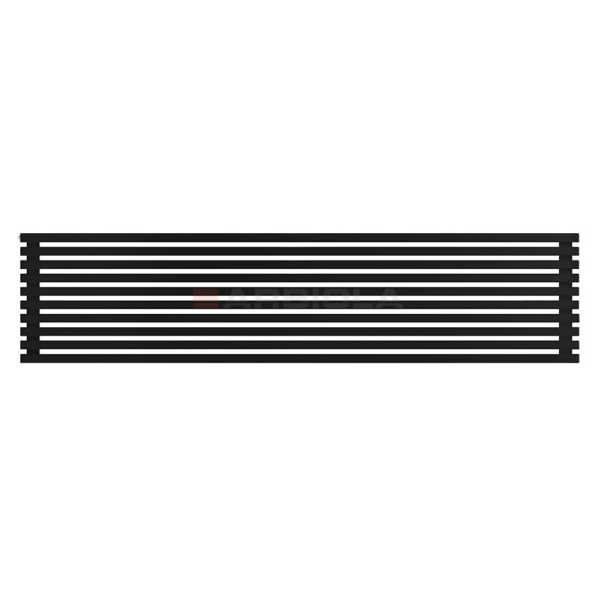 Arbiola Gorizont Ritmo H 2500-40-10 секций чёрный горизонтальный радиатор c боковым подключением