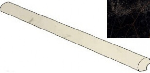 Versace Marble Coprispigolo Nero 1x33,3 см Карандаш Versace Marble Coprispigolo Nero 1x33,3 см Карандаш