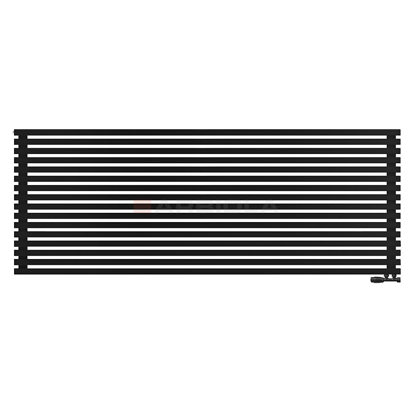 Arbiola Ritmo Gorizont V 2500-40-16 секций чёрный горизонтальный радиатор c нижним подключением Arbiola Ritmo Gorizont V 2500-40-16 секций чёрный горизонтальный радиатор c нижним подключением