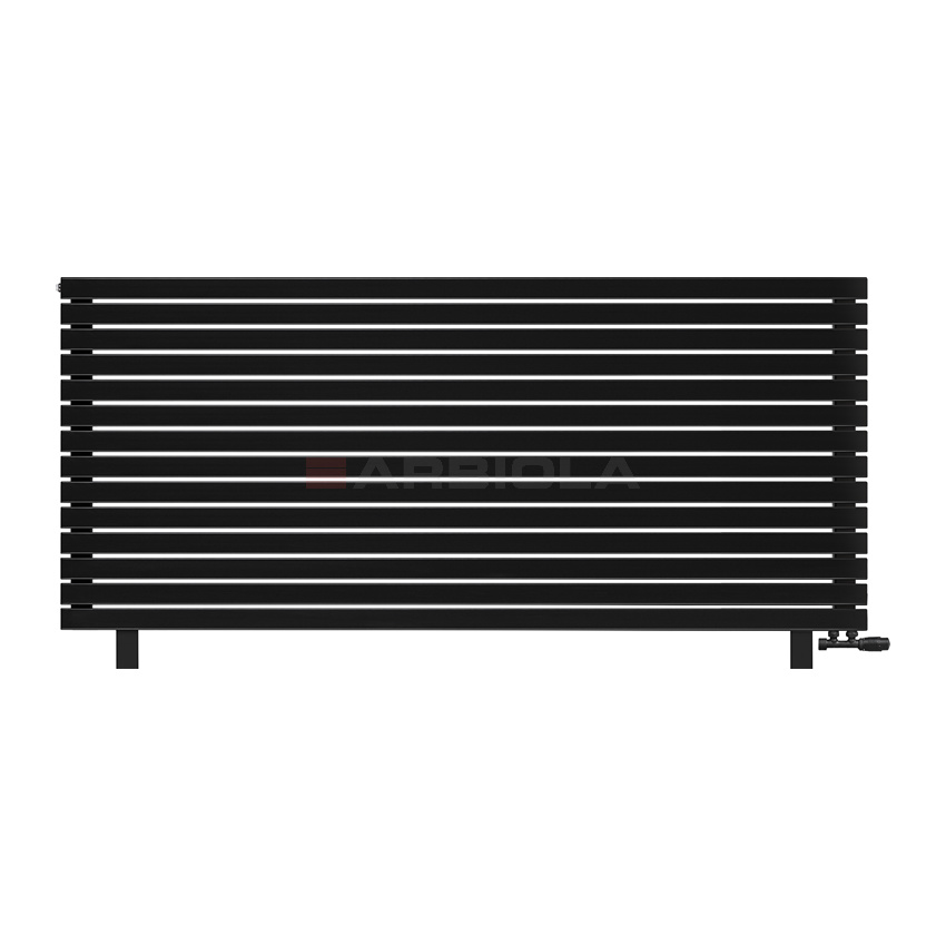 Arbiola Gorizont Liner VZ 2200-36-14 секции черный горизонтальный радиатор c нижним подключением с ножками Arbiola Gorizont Liner VZ 2200-36-14 секции черный горизонтальный радиатор c нижним подключением с ножками