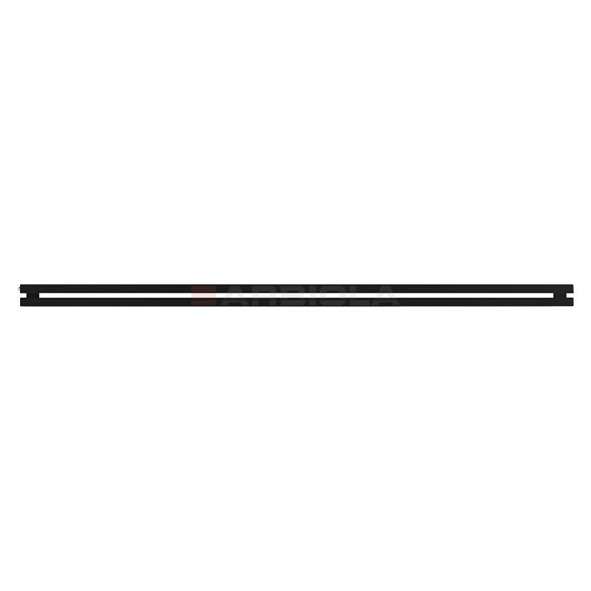 Arbiola Gorizont Ritmo H 2500-40-02 секции чёрный горизонтальный радиатор c боковым подключением