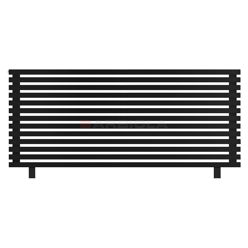Arbiola Gorizont Ritmo HZ 2000-40-13 секций чёрный горизонтальный радиатор c боковым подключением (на ножках) Arbiola Gorizont Ritmo HZ 2000-40-13 секций чёрный горизонтальный радиатор c боковым подключением (на ножках)