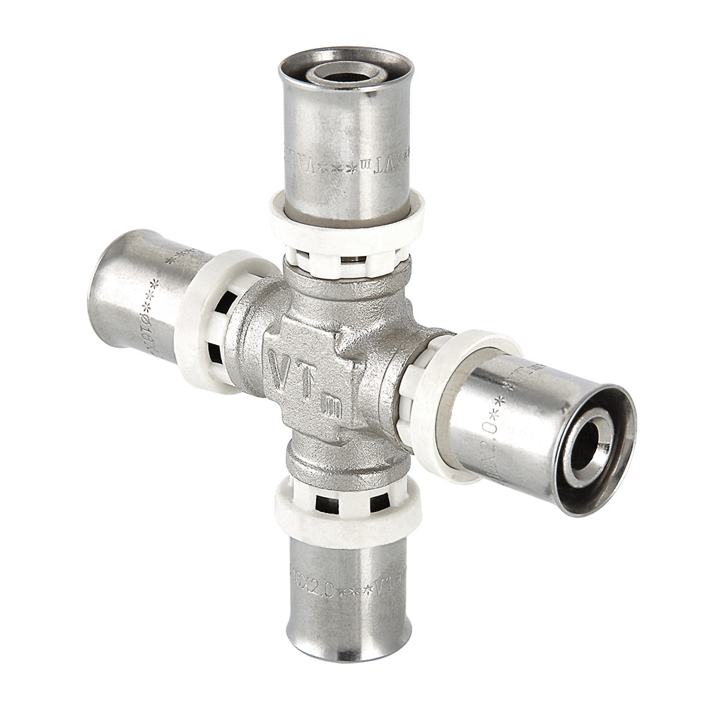 Valtec 20 х 20 х 20 х 20 мм Пресс-фитинг - крестовина Valtec 20 х 20 х 20 х 20 мм Пресс-фитинг - крестовина