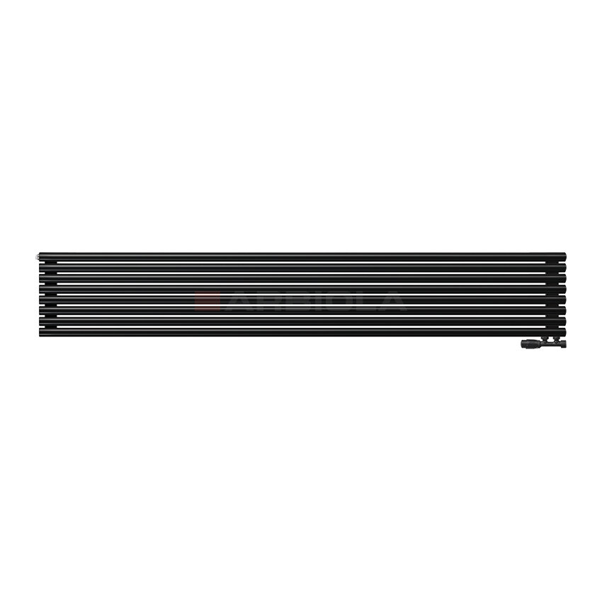 Arbiola Gorizont Iris V 2500-42-08 секции черный горизонтальный радиатор c нижним подключением Arbiola Gorizont Iris V 2500-42-08 секции черный горизонтальный радиатор c нижним подключением