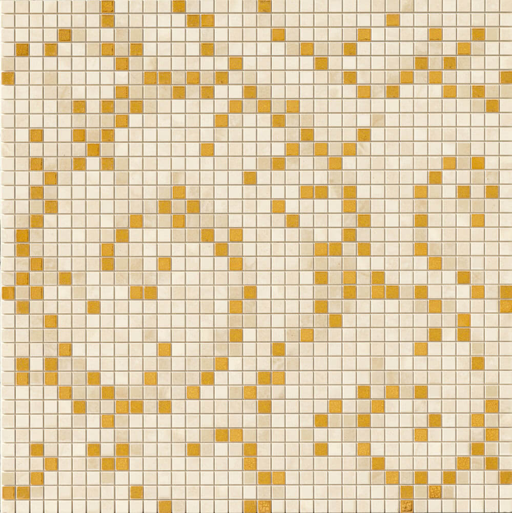 Versace Vanitas Mos.Foglia Gold Beige 39,4x39,4 см Мозаика Versace Vanitas Mos.Foglia Gold Beige 39,4x39,4 см Мозаика