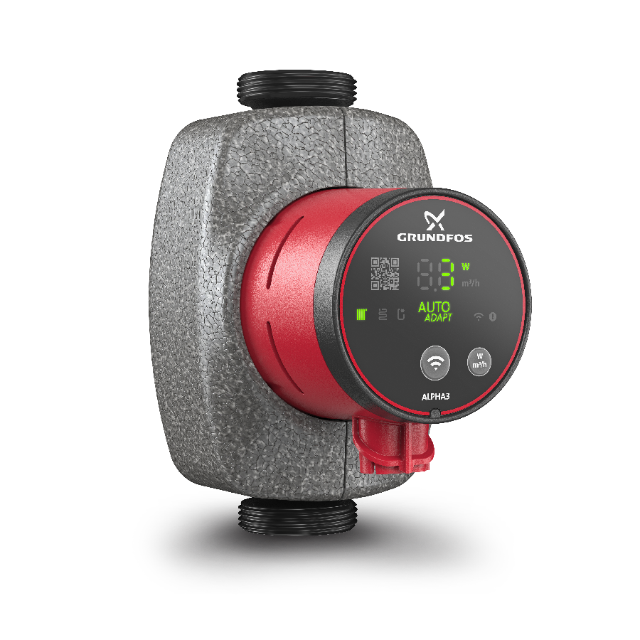 Grundfos ALPHA3 25-80 (с гайками) Циркуляционный насос 