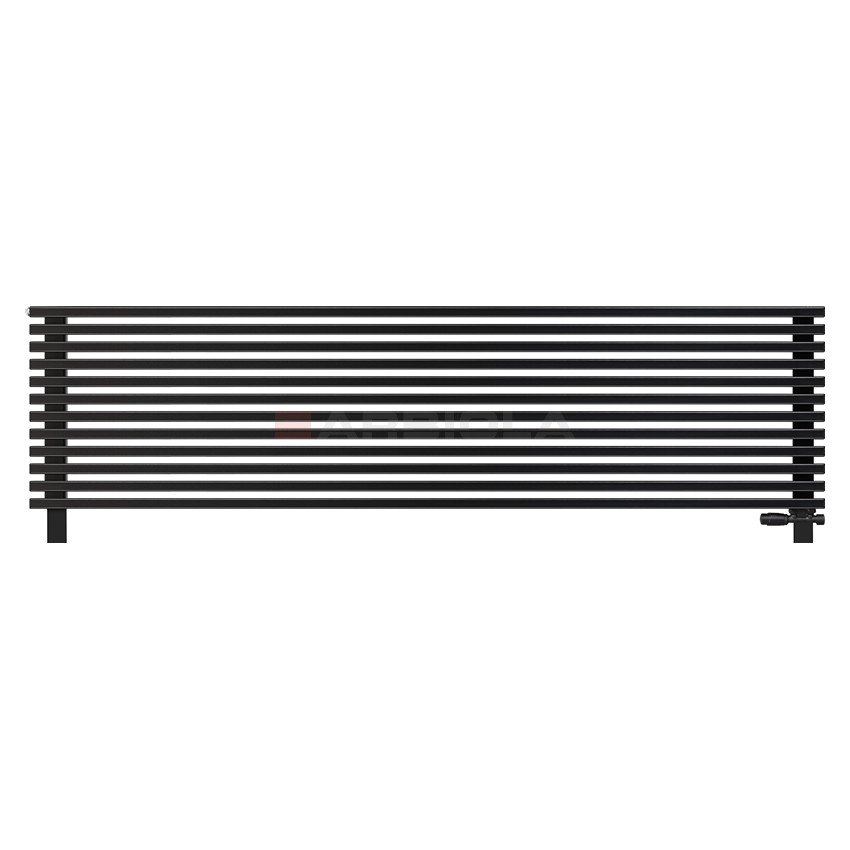 Arbiola Gorizont Compact VZ 2200-63-12 секции черный горизонтальный радиатор c нижним подключением с ножками Arbiola Gorizont Compact VZ 2200-63-12 секции черный горизонтальный радиатор c нижним подключением с ножками