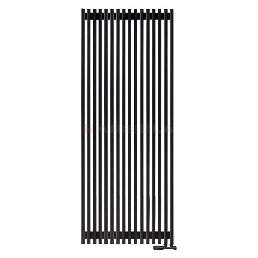 Arbiola Compact V 1750-63-16 секции черный вертикальный радиатор c нижним подключением Arbiola Compact V 1750-63-16 секции черный вертикальный радиатор c нижним подключением