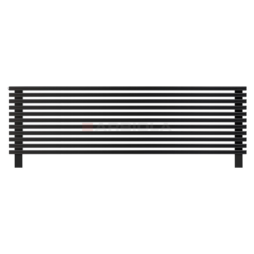 Arbiola Gorizont Compact VZ 1800-63-11 секции черный горизонтальный радиатор c нижним подключением с ножками Arbiola Gorizont Compact VZ 1800-63-11 секции черный горизонтальный радиатор c нижним подключением с ножками