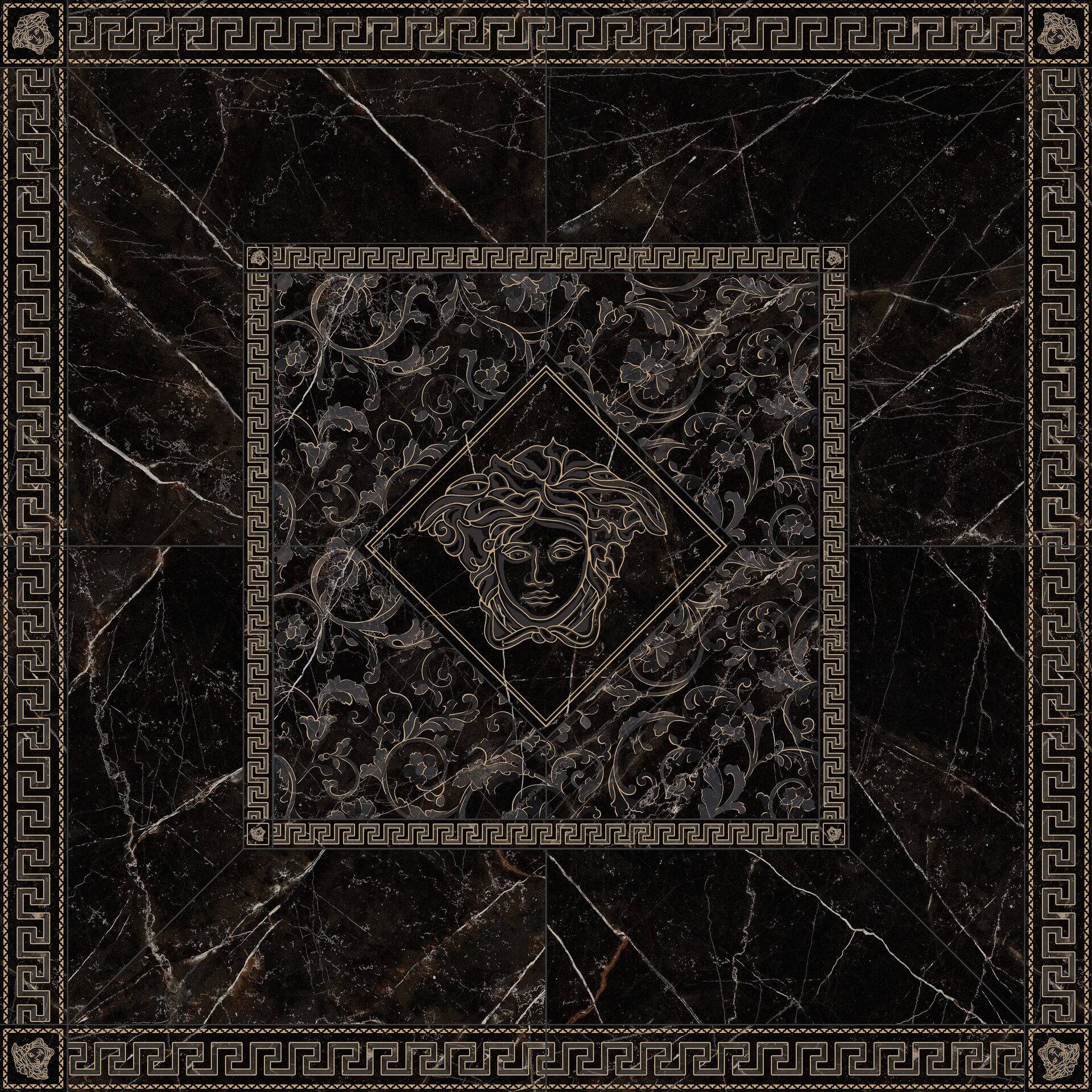 Versace Emote Rosone Nero Amasanta 156x156 см Декор Versace Emote Rosone Nero Amasanta 156x156 см Декор