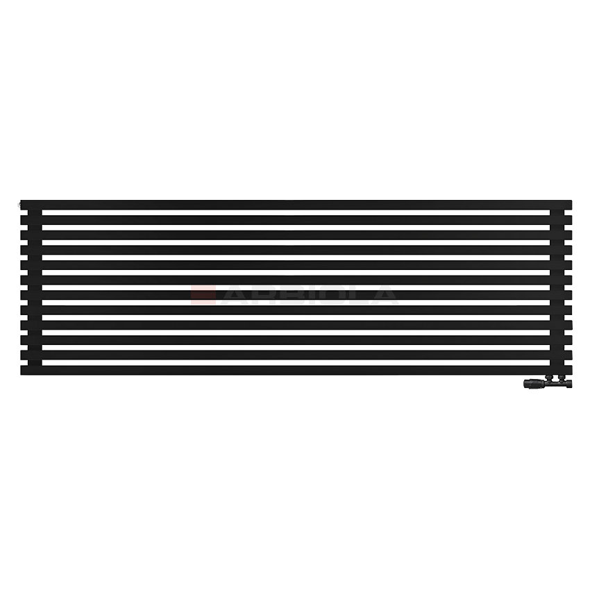 Arbiola Ritmo Gorizont V 2200-40-12 секций чёрный горизонтальный радиатор c нижним подключением Arbiola Ritmo Gorizont V 2200-40-12 секций чёрный горизонтальный радиатор c нижним подключением