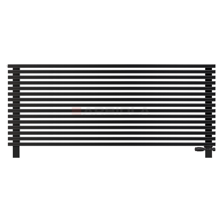 Arbiola Gorizont Compact VZ 1750-63-15 секции черный горизонтальный радиатор c нижним подключением с ножками Arbiola Gorizont Compact VZ 1750-63-15 секции черный горизонтальный радиатор c нижним подключением с ножками