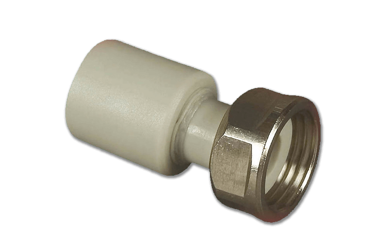 FV-Plast сварка-В 20х3/4' с накидной гайкой, цельный PPR корпус 225021 FV-Plast сварка-В 20х3/4' с накидной гайкой, цельный PPR корпус 225021