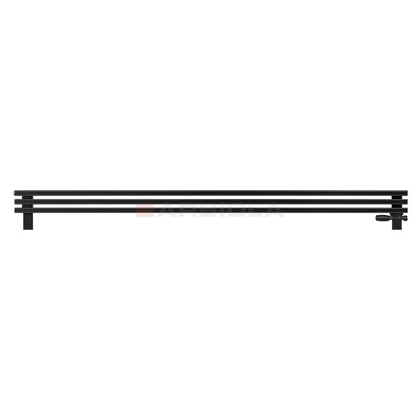 Arbiola Gorizont Compact VZ 2200-63-03 секции черный горизонтальный радиатор c нижним подключением с ножками Arbiola Gorizont Compact VZ 2200-63-03 секции черный горизонтальный радиатор c нижним подключением с ножками