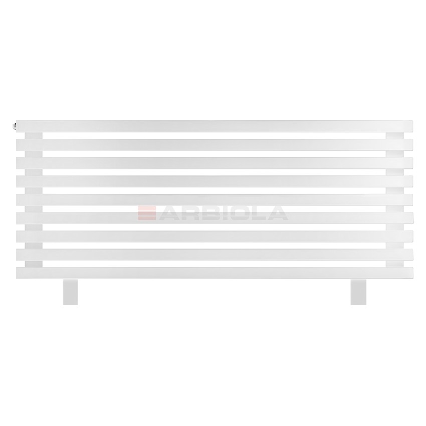 Arbiola Gorizont Ritmo HZ 1200-40-09 секций белый горизонтальный радиатор c боковым подключением (на ножках) Arbiola Gorizont Ritmo HZ 1200-40-09 секций белый горизонтальный радиатор c боковым подключением (на ножках)