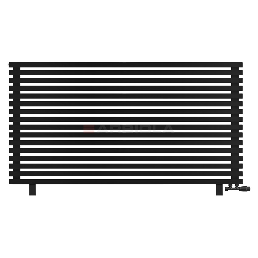 Arbiola Gorizont Ritmo VZ 2000-40-16 секций чёрный горизонтальный радиатор c нижним подключением (на ножках) Arbiola Gorizont Ritmo VZ 2000-40-16 секций чёрный горизонтальный радиатор c нижним подключением (на ножках)