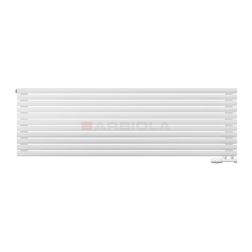Arbiola Gorizont Iris V 1800-42-11 секции белый горизонтальный радиатор c нижним подключением Arbiola Gorizont Iris V 1800-42-11 секции белый горизонтальный радиатор c нижним подключением