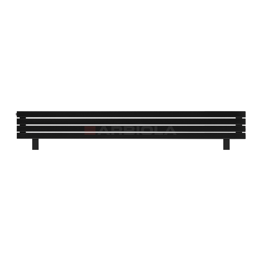 Arbiola Gorizont Liner HZ 2000-63-04 секции черный горизонтальный радиатор c боковым подключением с ножками Arbiola Gorizont Liner HZ 2000-63-04 секции черный горизонтальный радиатор c боковым подключением с ножками