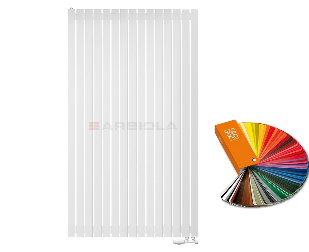 Arbiola Liner V 1800-36-15 секции цветной вертикальный радиатор c нижним подключением Arbiola Liner V 1800-36-15 секции цветной вертикальный радиатор c нижним подключением