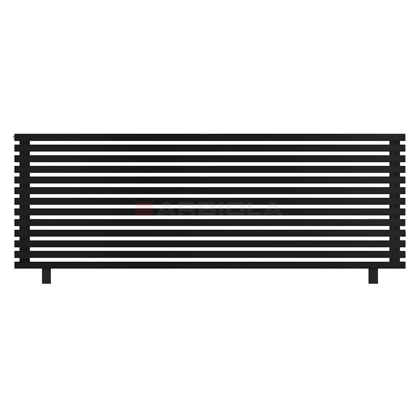 Arbiola Gorizont Ritmo HZ 2200-40-13 секций чёрный горизонтальный радиатор c боковым подключением (на ножках) Arbiola Gorizont Ritmo HZ 2200-40-13 секций чёрный горизонтальный радиатор c боковым подключением (на ножках)