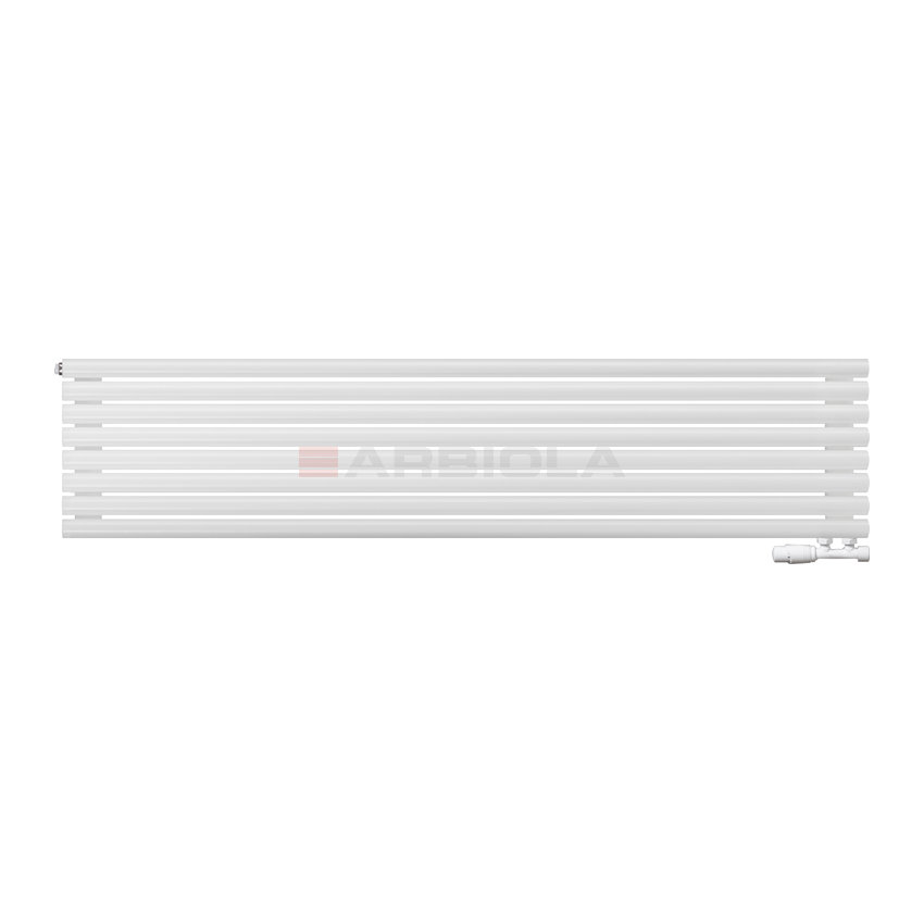 Arbiola Gorizont Iris V 1800-42-08 секции белый горизонтальный радиатор c нижним подключением Arbiola Gorizont Iris V 1800-42-08 секции белый горизонтальный радиатор c нижним подключением