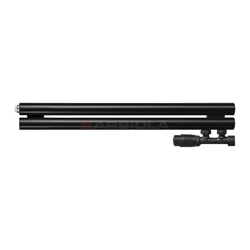 Arbiola Gorizont Iris V 1000-42-02 секции черный горизонтальный радиатор c нижним подключением Arbiola Gorizont Iris V 1000-42-02 секции черный горизонтальный радиатор c нижним подключением
