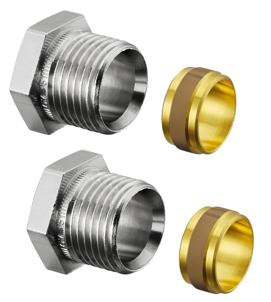 Oventrop Н ЕК, 1/2", 15 Присоединительный набор Oventrop Н ЕК, 1/2", 15 Присоединительный набор