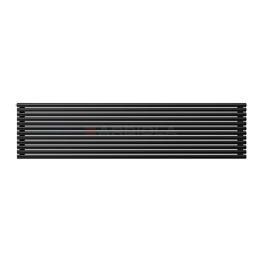 Arbiola Gorizont Iris H 2500-42-12 секции черный горизонтальный радиатор c боковым подключением Arbiola Gorizont Iris H 2500-42-12 секции черный горизонтальный радиатор c боковым подключением