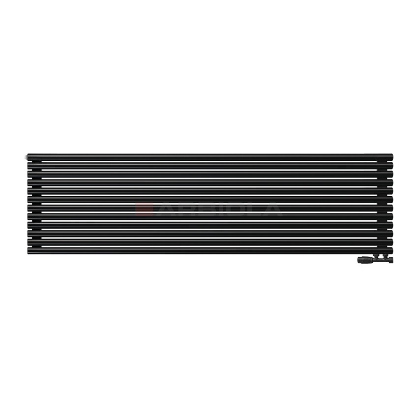 Arbiola Gorizont Iris V 2200-42-12 секции черный горизонтальный радиатор c нижним подключением Arbiola Gorizont Iris V 2200-42-12 секции черный горизонтальный радиатор c нижним подключением