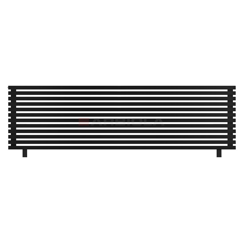 Arbiola Gorizont Ritmo HZ 2500-40-12 секций чёрный горизонтальный радиатор c боковым подключением (на ножках) Arbiola Gorizont Ritmo HZ 2500-40-12 секций чёрный горизонтальный радиатор c боковым подключением (на ножках)