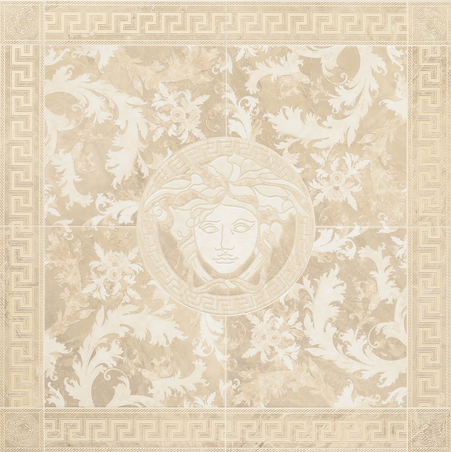 Versace Marble Rosone Beige 117,2x117,2 см Панно
