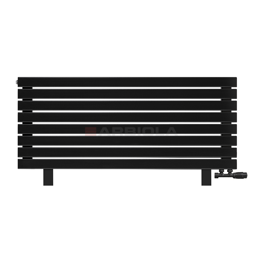 Arbiola Gorizont Liner VZ 1250-63-08 секции черный горизонтальный радиатор c нижним подключением с ножками