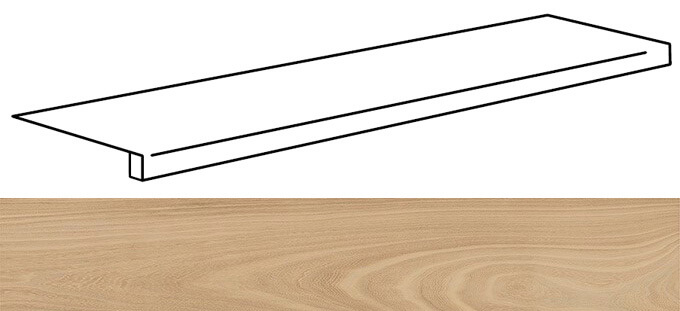 Caesar Fabula Ulmus Scal.Sagomato nat. 30x120 см Ступень Caesar Fabula Ulmus Scal.Sagomato nat. 30x120 см Ступень