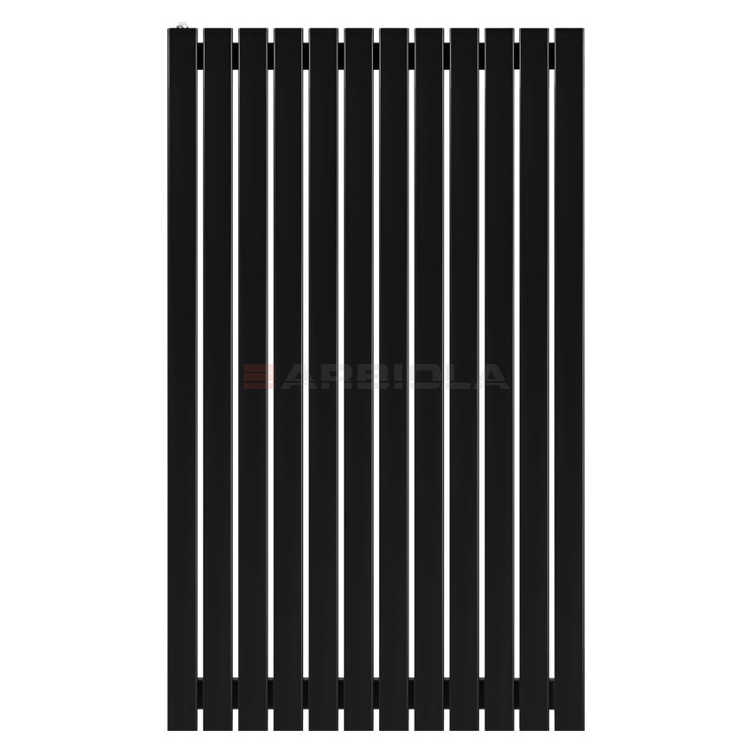 Arbiola Mono H 1200-60-12 секции черный вертикальный радиатор c боковым подключением Arbiola Mono H 1200-60-12 секции черный вертикальный радиатор c боковым подключением