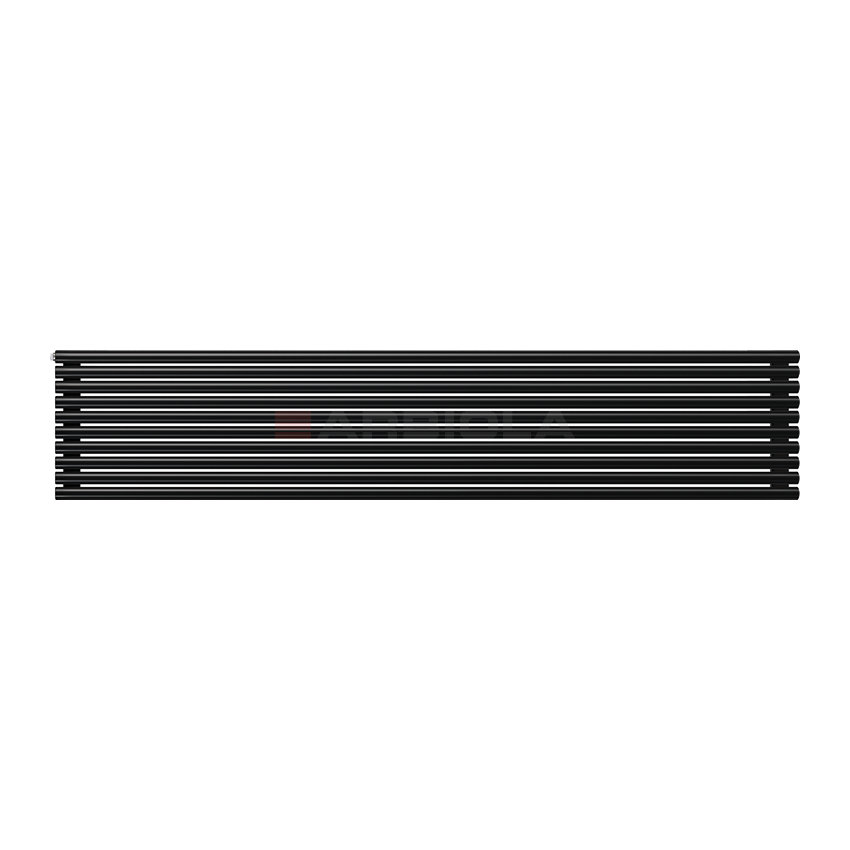 Arbiola Gorizont Iris H 2500-42-10 секции черный горизонтальный радиатор c боковым подключением Arbiola Gorizont Iris H 2500-42-10 секции черный горизонтальный радиатор c боковым подключением