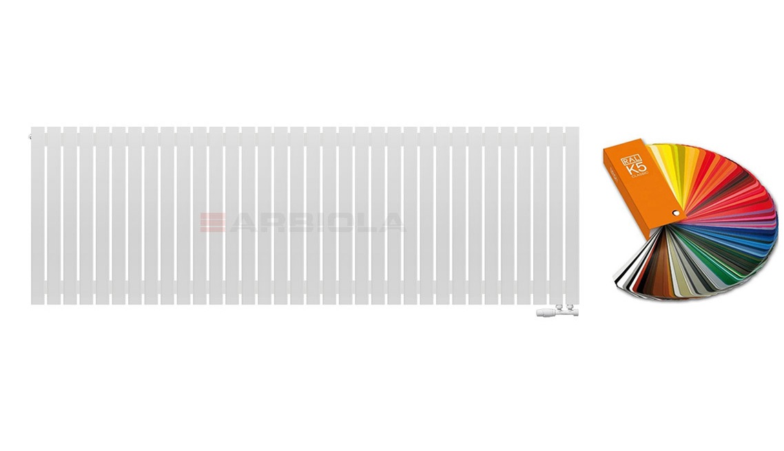 Arbiola Mono V 750-60-34 секции цветной вертикальный радиатор c нижним подключением Arbiola Mono V 750-60-34 секции цветной вертикальный радиатор c нижним подключением