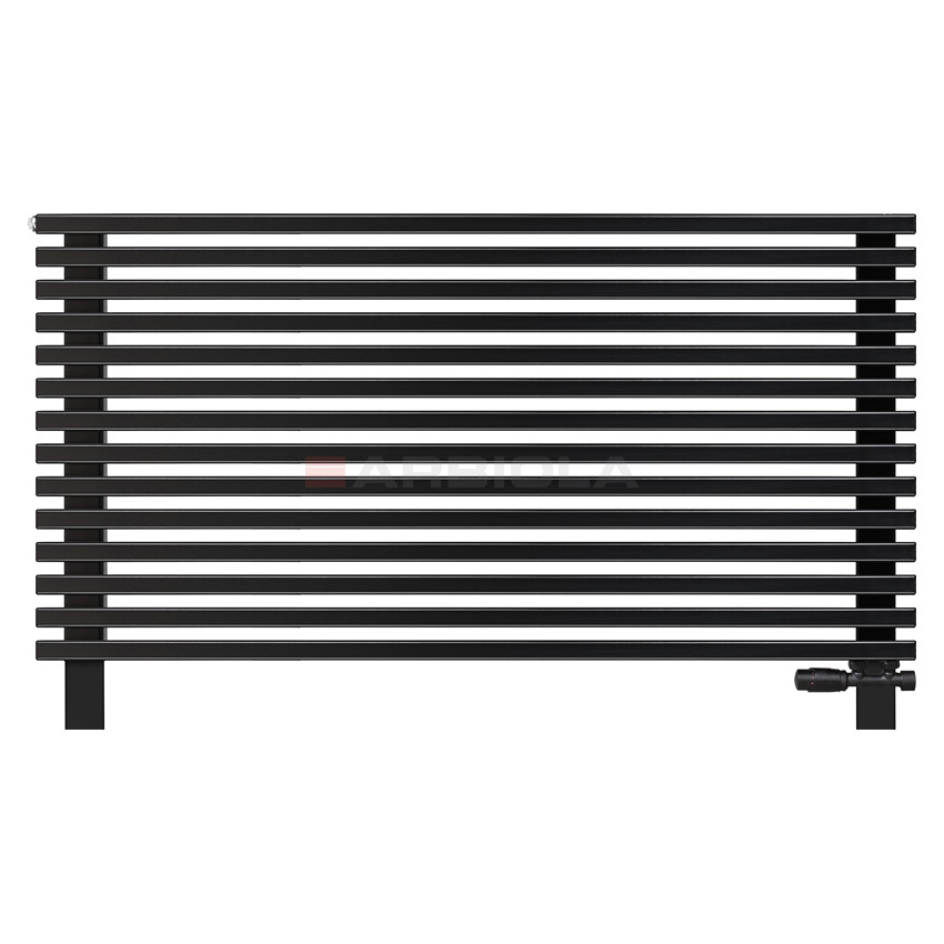 Arbiola Gorizont Compact VZ 1500-63-14 секции черный горизонтальный радиатор c нижним подключением с ножками Arbiola Gorizont Compact VZ 1500-63-14 секции черный горизонтальный радиатор c нижним подключением с ножками