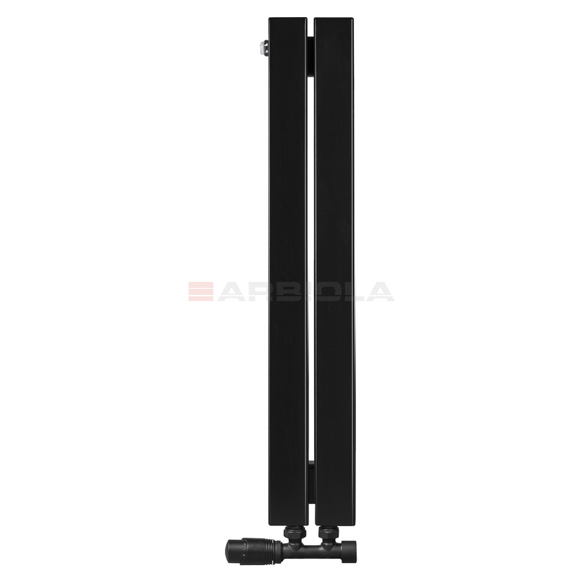 Arbiola Liner V 700-36-02 секции черный вертикальный радиатор c нижним подключением Arbiola Liner V 700-36-02 секции черный вертикальный радиатор c нижним подключением