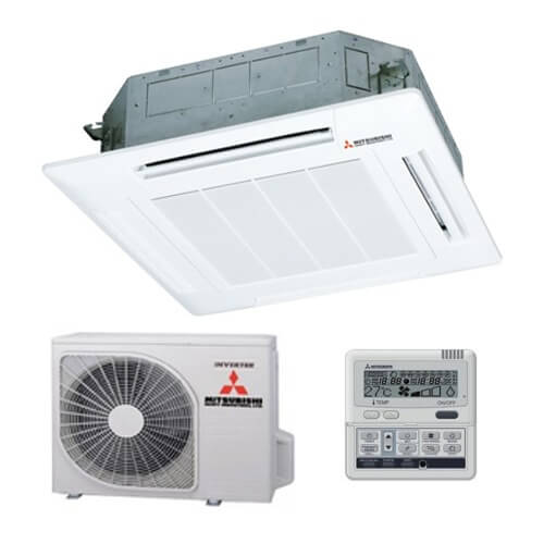 Кассетный кондиционер Mitsubishi Heavy FDTC25VH / SRC25ZMX-S inventer Кассетный кондиционер Mitsubishi Heavy FDTC25VH / SRC25ZMX-S inventer