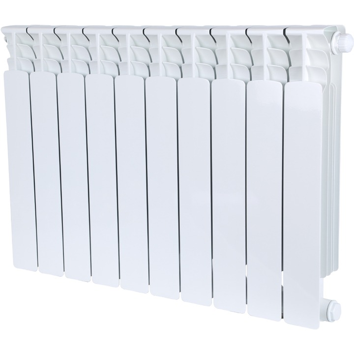 STOUT Space 500 10 секции радиатор биметаллический нижнее правое подключение RAL9016 STOUT Space 500 10 секции радиатор биметаллический нижнее правое подключение RAL9016