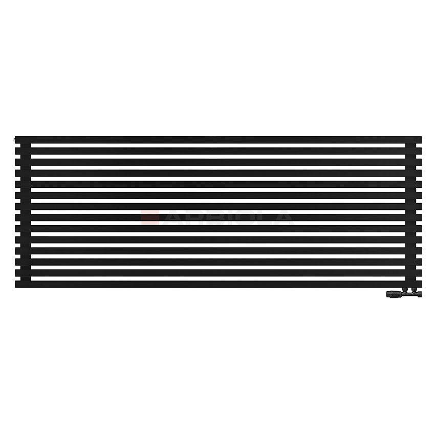 Arbiola Ritmo Gorizont V 2200-40-14 секций чёрный горизонтальный радиатор c нижним подключением Arbiola Ritmo Gorizont V 2200-40-14 секций чёрный горизонтальный радиатор c нижним подключением