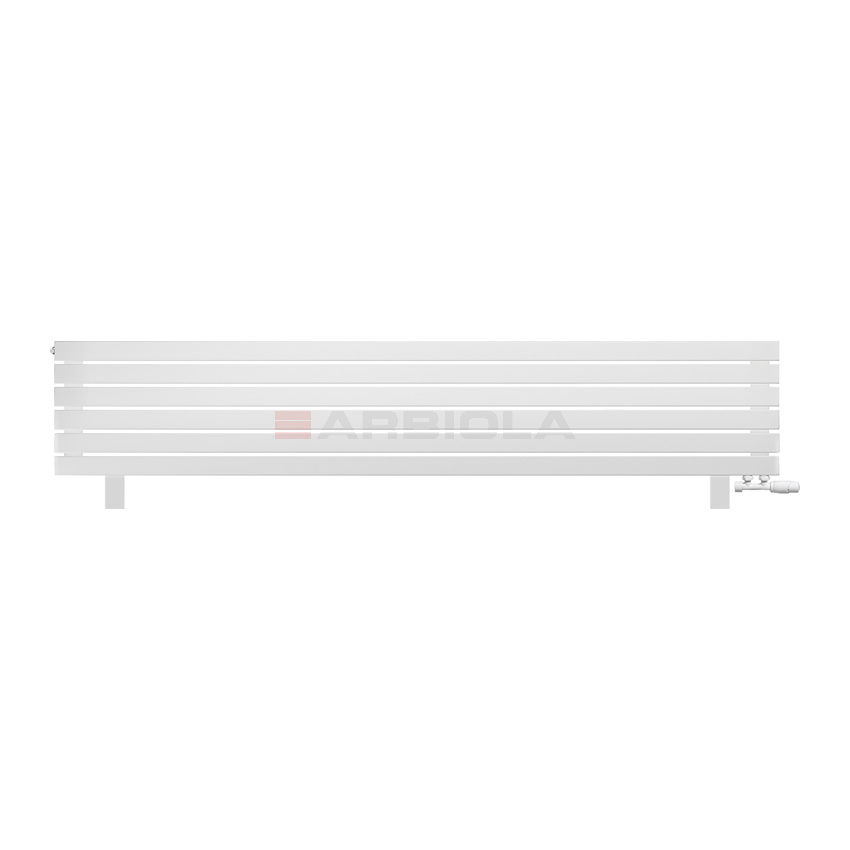 Arbiola Gorizont Liner VZ 2200-63-06 секции белый горизонтальный радиатор c нижним подключением с ножками Arbiola Gorizont Liner VZ 2200-63-06 секции белый горизонтальный радиатор c нижним подключением с ножками