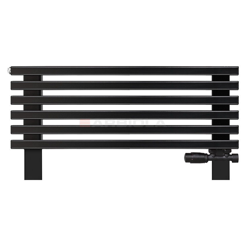 Arbiola Gorizont Compact VZ 700-63-06 секции черный горизонтальный радиатор c нижним подключением с ножками Arbiola Gorizont Compact VZ 700-63-06 секции черный горизонтальный радиатор c нижним подключением с ножками