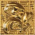 Versace Palace Living Gold Girosp.foglia gold 7x7 см Вставка