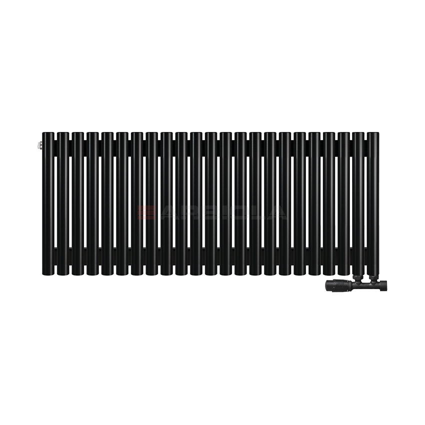 Arbiola Iris 42 V 500-42-23 секции черный вертикальный радиатор c нижним подключением Arbiola Iris 42 V 500-42-23 секции черный вертикальный радиатор c нижним подключением