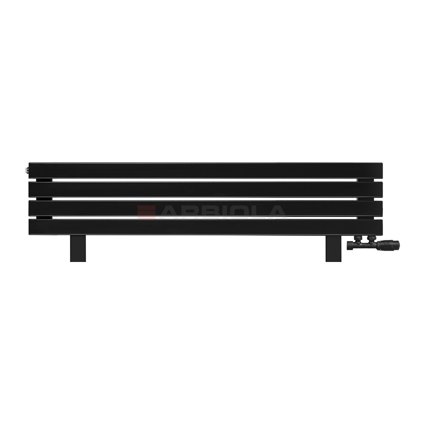 Arbiola Gorizont Liner VZ 1500-63-04 секции черный горизонтальный радиатор c нижним подключением с ножками Arbiola Gorizont Liner VZ 1500-63-04 секции черный горизонтальный радиатор c нижним подключением с ножками
