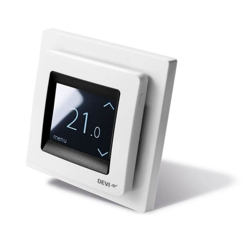 Devi Devireg Touch White Накладной универсальный электронный терморегулятор Devi Devireg Touch White Накладной универсальный электронный терморегулятор