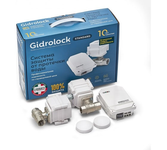 Gidrolock Standard RADIO BUGATTI 1/2 Система контроля протечек Gidrolock Standard RADIO BUGATTI 1/2 Система контроля протечек