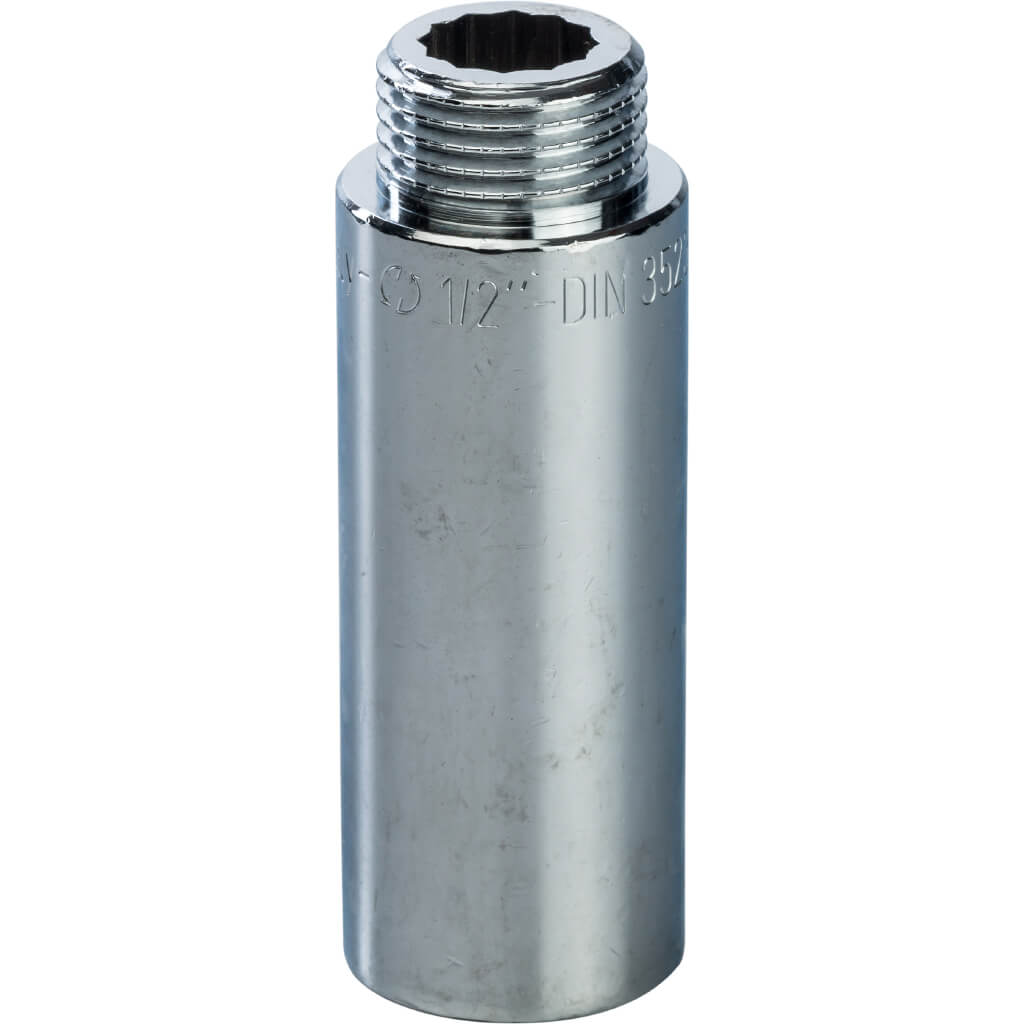 STOUT Удлинитель внутренняя/наружная резьба хромированный 1/2X65